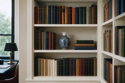 Modern Office Bookshelf for Business Wisdom