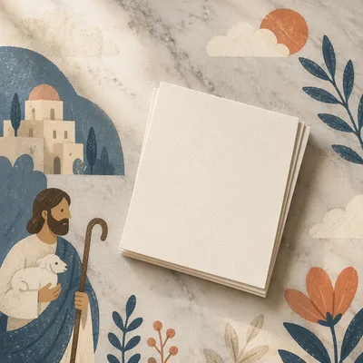 Minimal Business Card Mockup on Marble