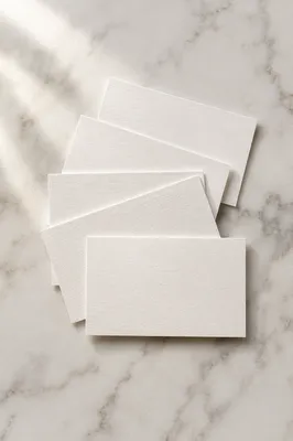 Minimal Marble Business Card Mockup