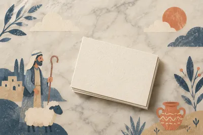 Minimal Marble Business Card Mockup