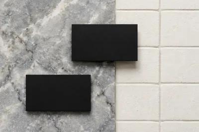 Minimal Marble Business Card Mockup