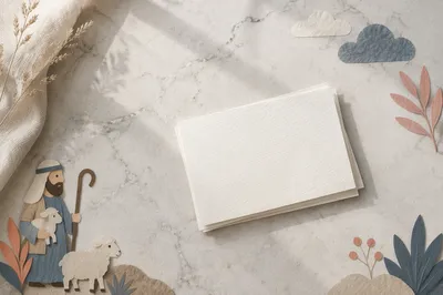 Minimal Business Card Mockup on Marble