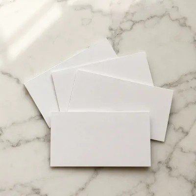 Blank Business Card Mockup on Marble