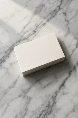 Minimalist Business Card Mockup on Marble