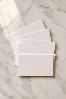 Minimal Business Card Mockup on Marble