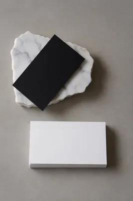 Minimal Business Card Mockup on Marble