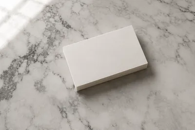 Minimal Business Card Mockup on Marble