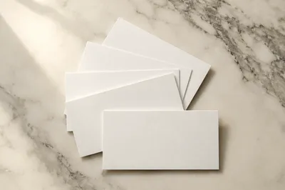 Minimal Business Card Mockup on Marble