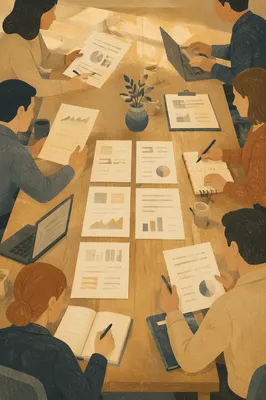Focused Business Team at Conference Table