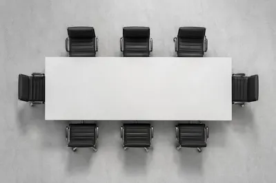 Minimalist Conference Table for Team Meeting