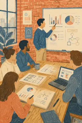 Collaborative Business Planning Notebook and Charts