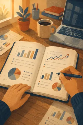 Business Plan Notebook with Morning Charts