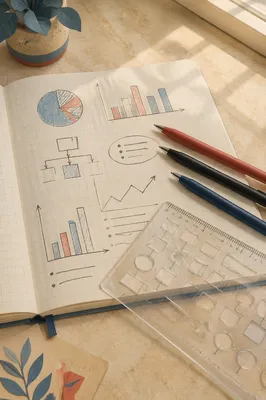 Business Plan Notebook with Charts