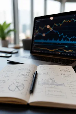 Business Plan Notebook With Financial Charts