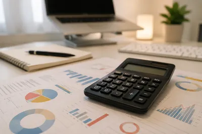 Close-Up Calculator on Financial Reports