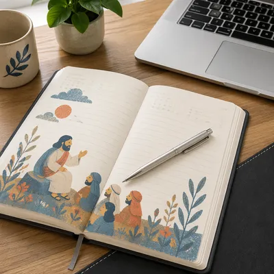 Open Weekly Planner on Office Desk