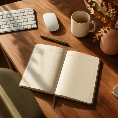 Warm Desk Calendar Planner for Business