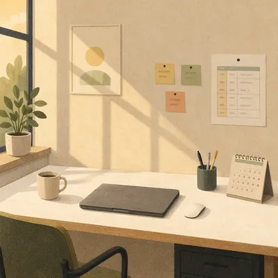 Clean Desk Policy Organized Office Workspace