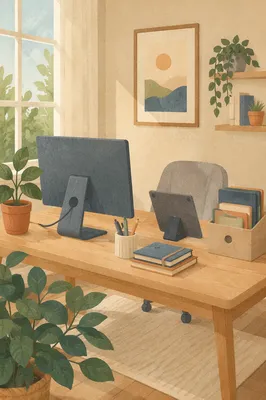 Clean Desk Policy Organized Home Office Workspace