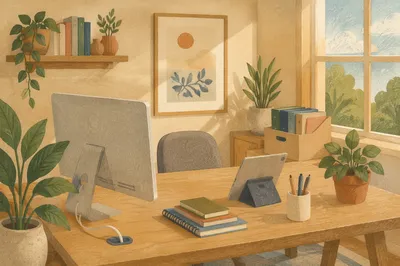 Clean Desk Policy Organized Home Office