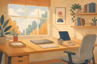 Clean Desk Policy Organized Home Office
