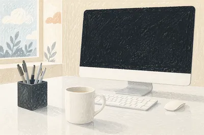 Clean Desk Policy Modern Office Workspace