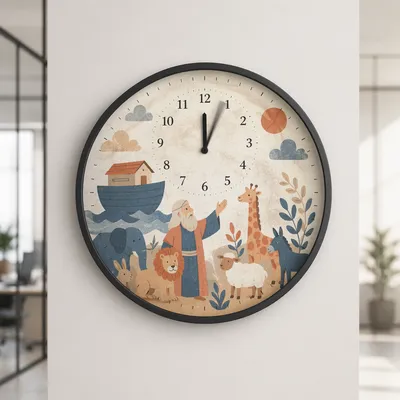 Modern Office Wall Clock Time Management