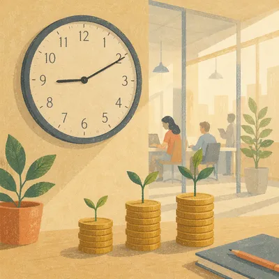 Office Clock and Growth Time Management