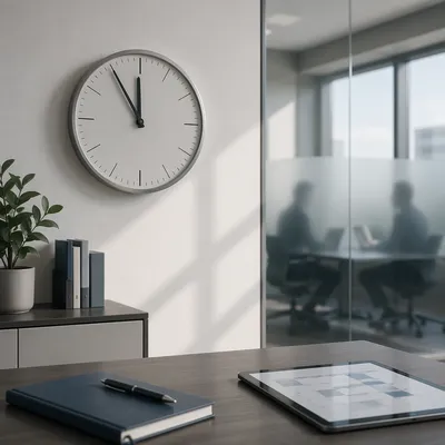 Office Wall Clock for Time Management