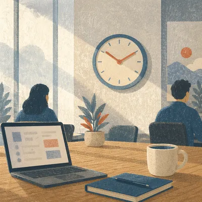 Office Wall Clock for Time Management