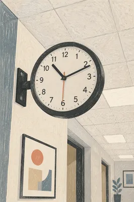 Office Wall Clock for Time Management