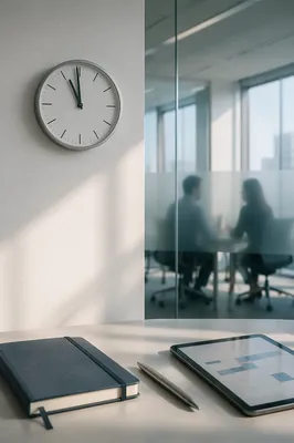 Office Wall Clock for Time Management