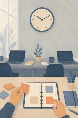Office Wall Clock for Time Management