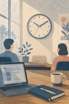 Office Wall Clock for Time Management
