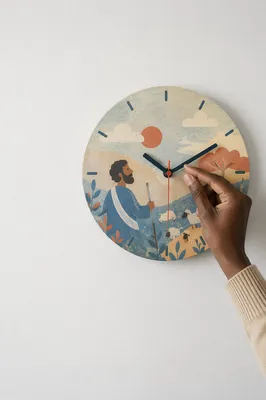 Office Wall Clock for Time Management