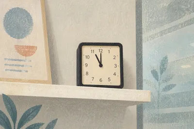 Minimal Office Clock for Time Management