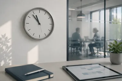 Office Wall Clock for Time Management