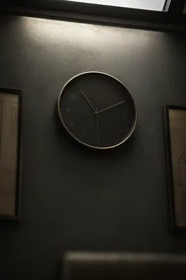 Shadowed Office Clock for Time Management