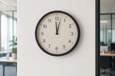 Office Wall Clock for Time Management