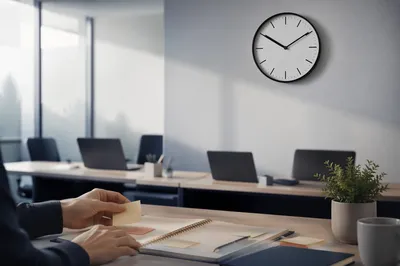 Office Wall Clock for Time Management