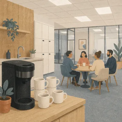 Office Break Room Coffee Machine