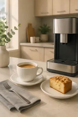Morning Coffee Machine in Office Break Room