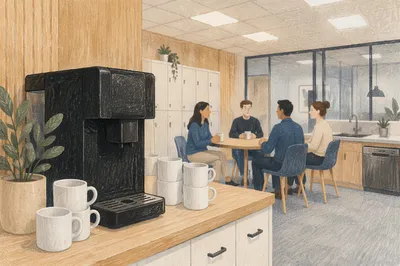 Office Break Room Coffee Machine