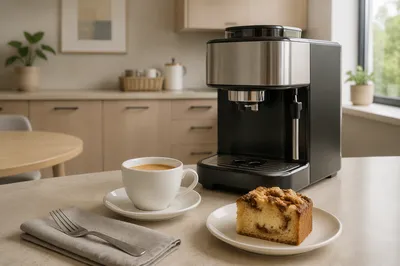 Morning Coffee Machine in Office Break Room