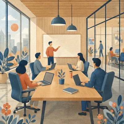Modern Glass Wall Conference Room
