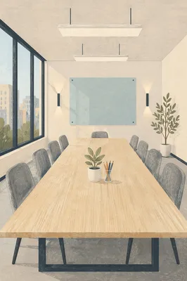 Modern Glass Wall Conference Room