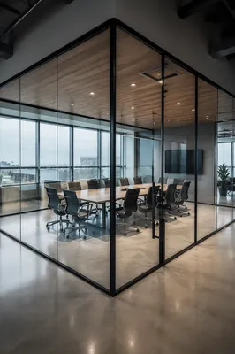 Modern Glass Wall Conference Room