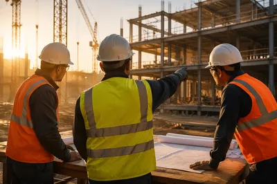 Sunrise Construction Planning Meeting on Site