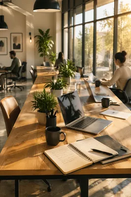 Modern Coworking Space at Golden Morning