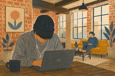 Modern Industrial Coworking Loft Workspace
